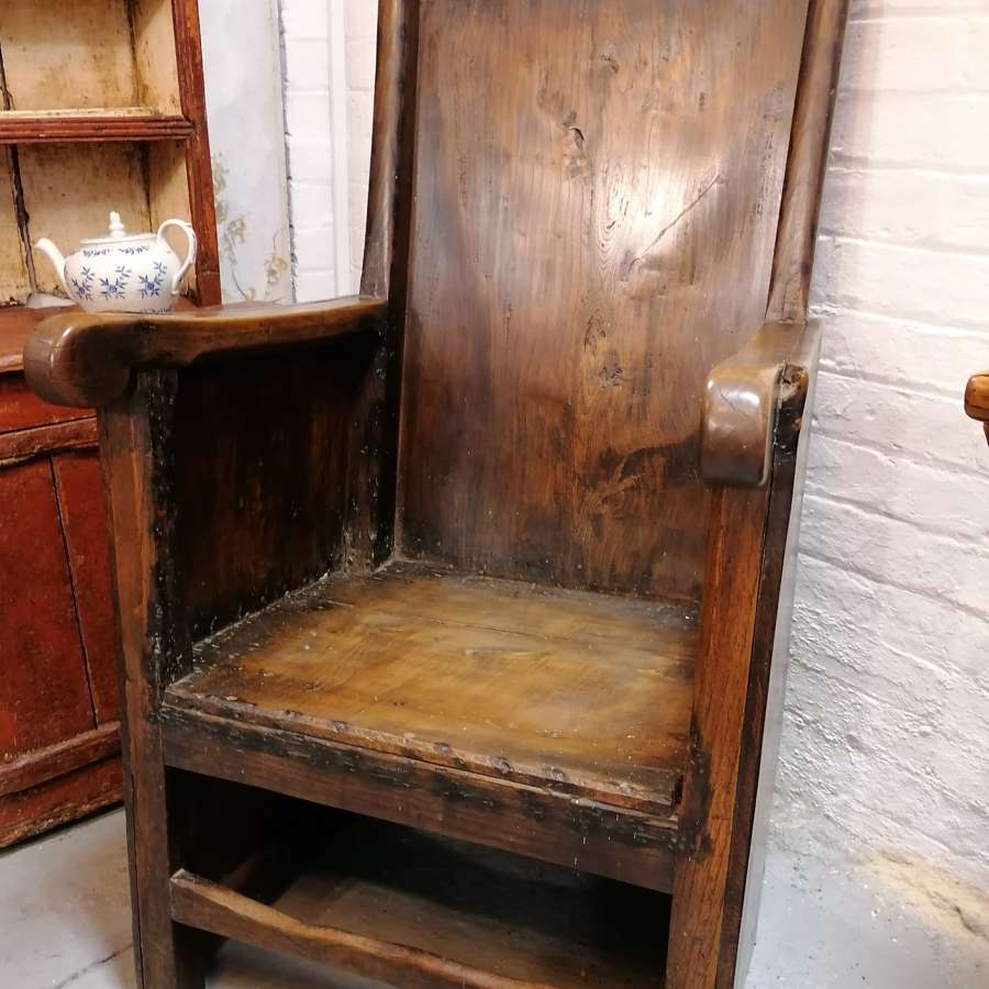 18th/19th C Georgian Lambing Chair NOW SOLD