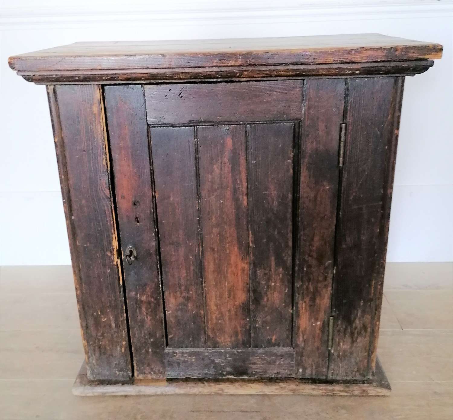 1920,s Stained Pine Engineering Cupboard