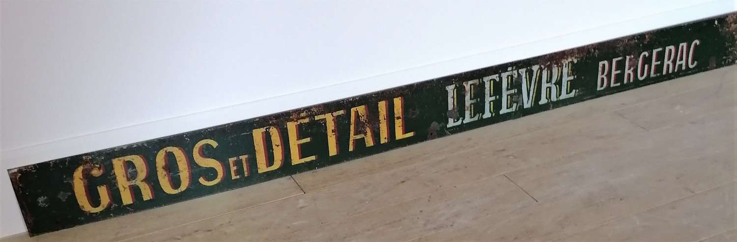 Large French metal Shop sign