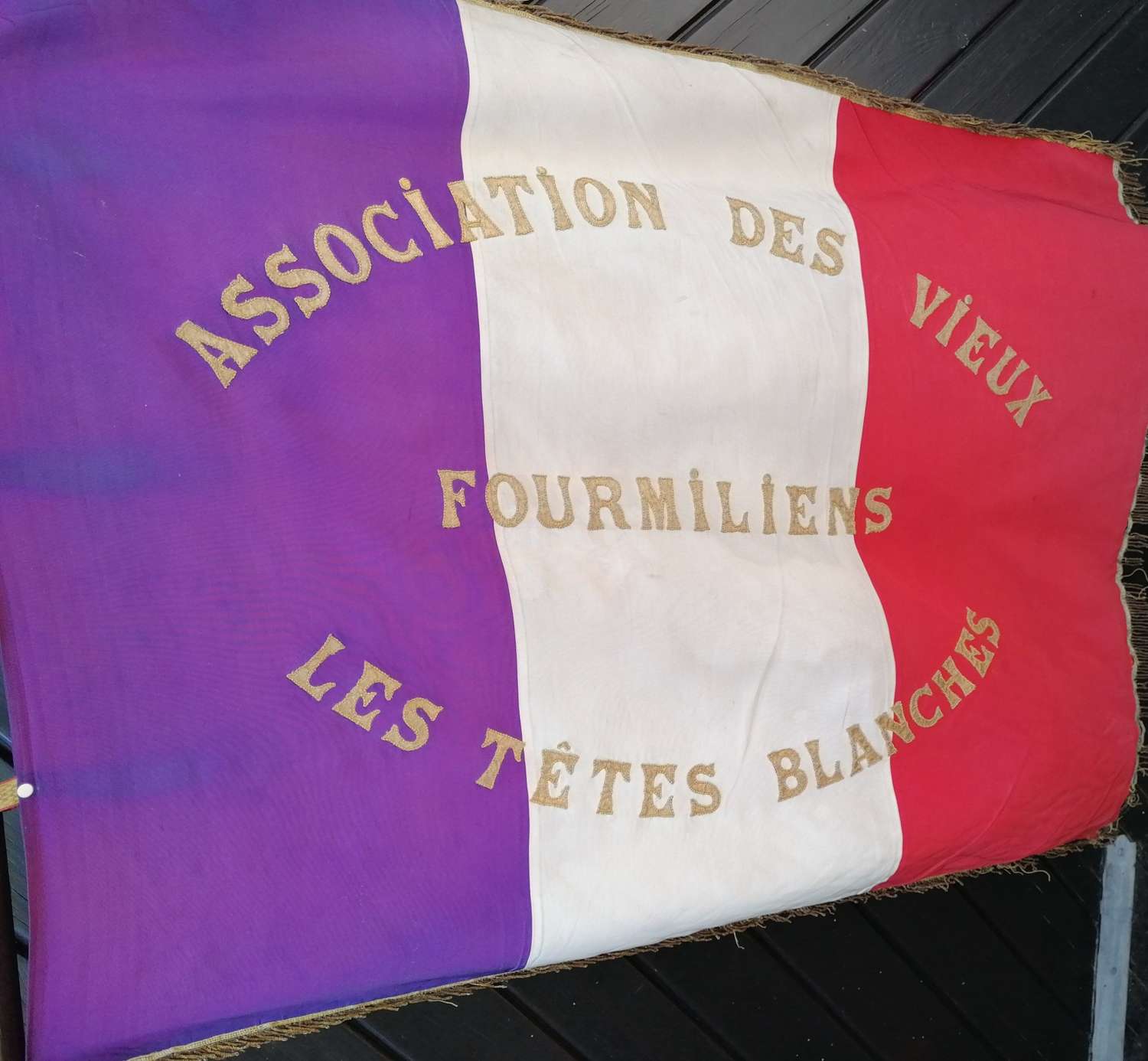 Vintage French Parade Flag
